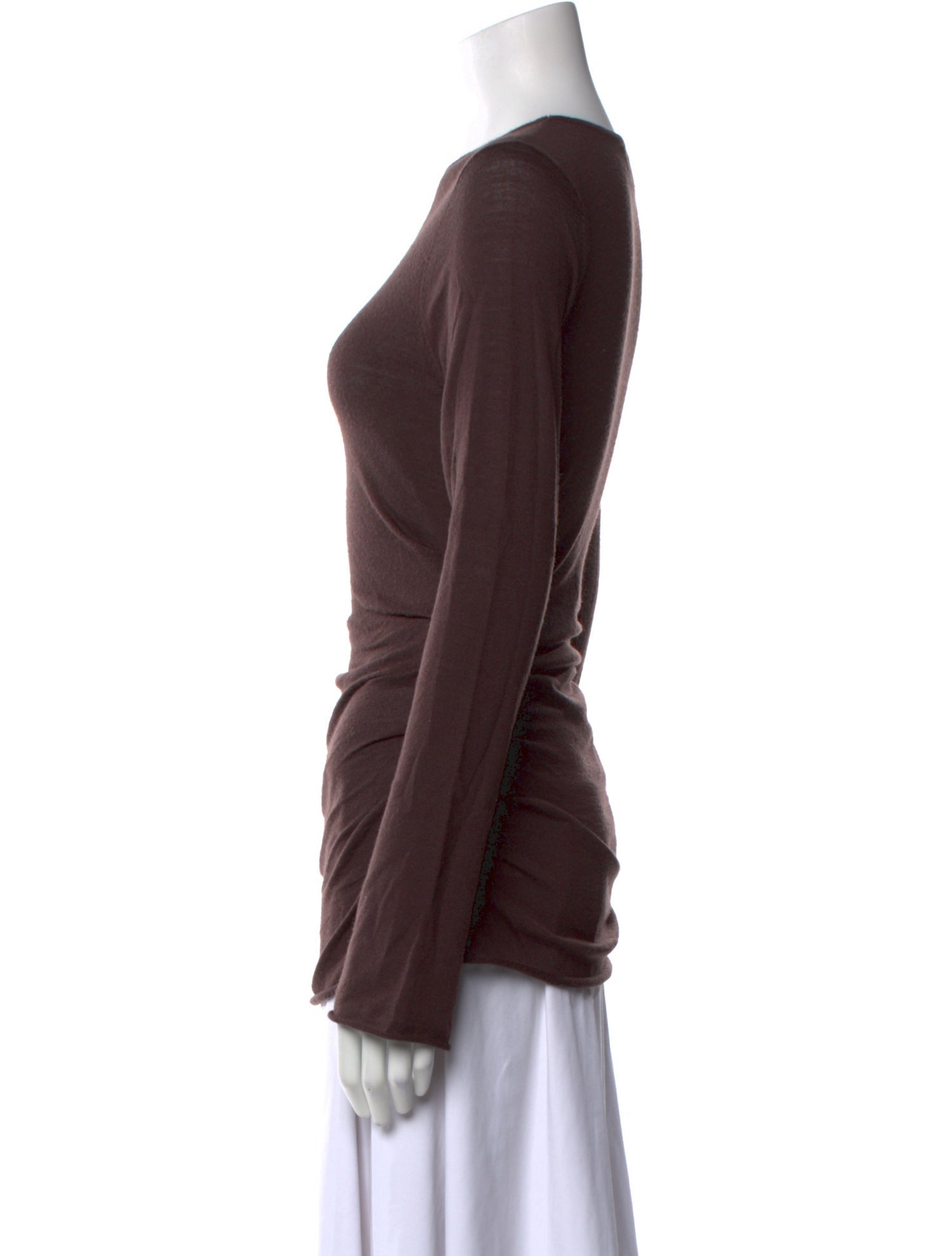 Dissh Bateau Neckline Long Sleeve Top