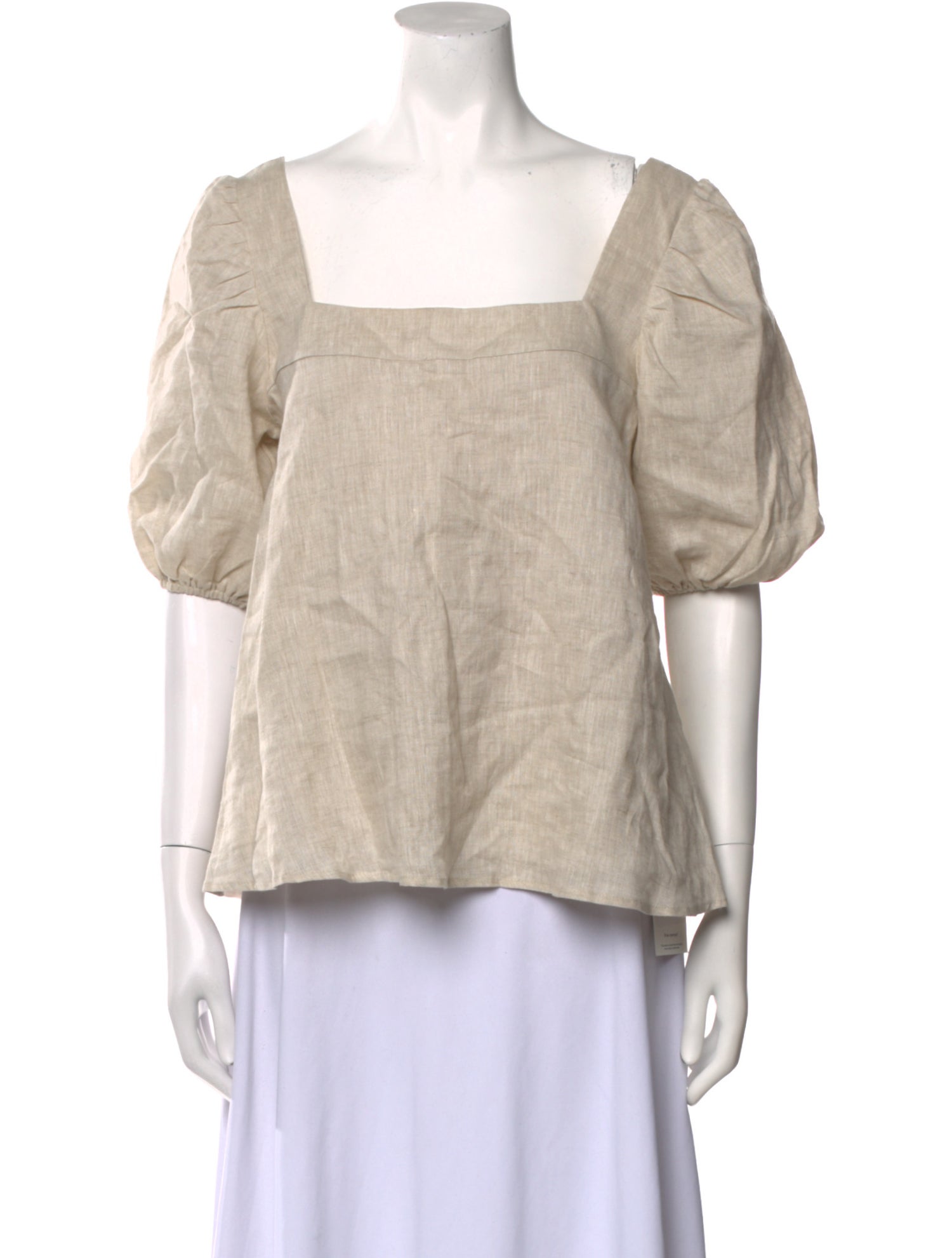Dissh Linen Square Neckline Blouse