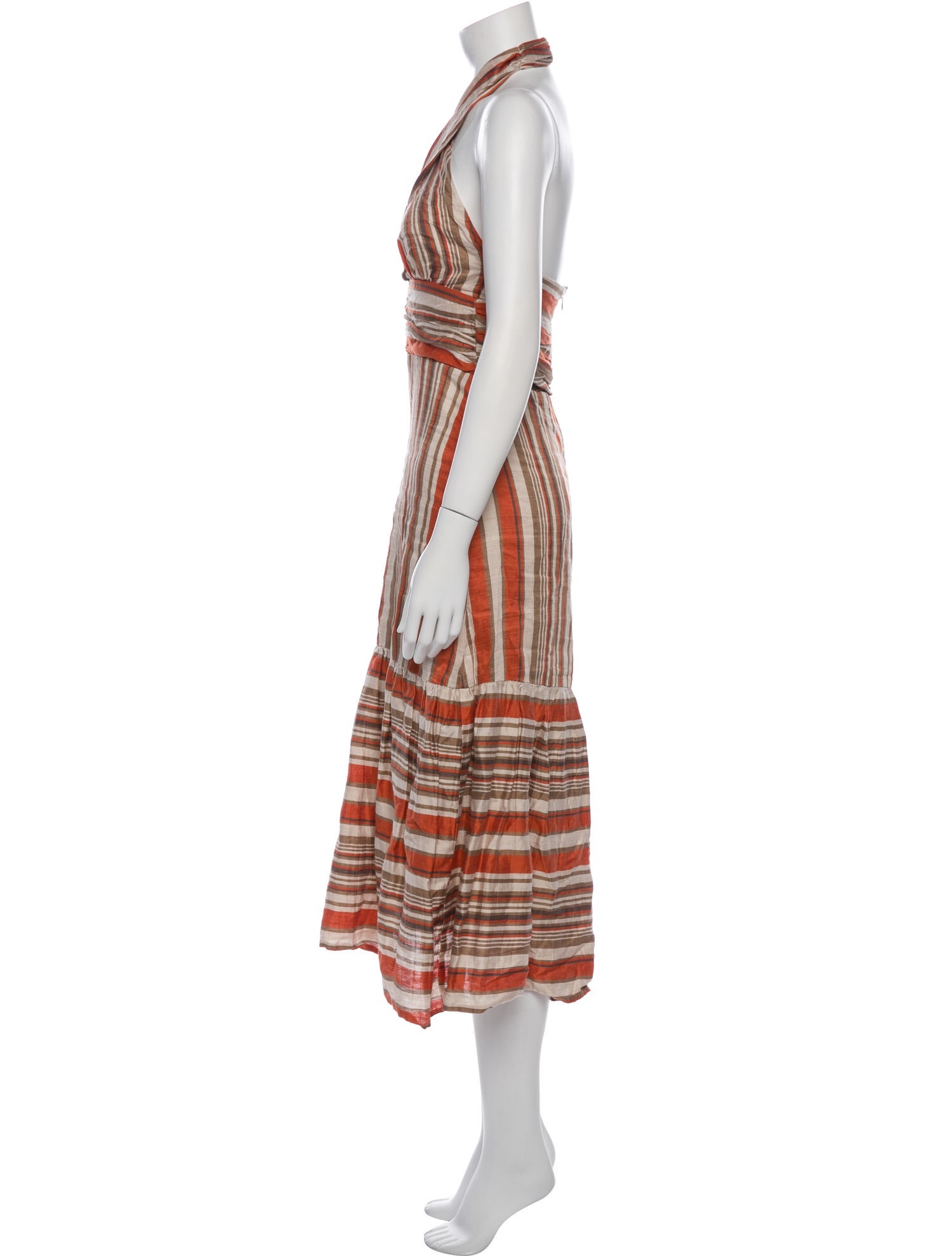 Dissh Linen Knee-Length Dress