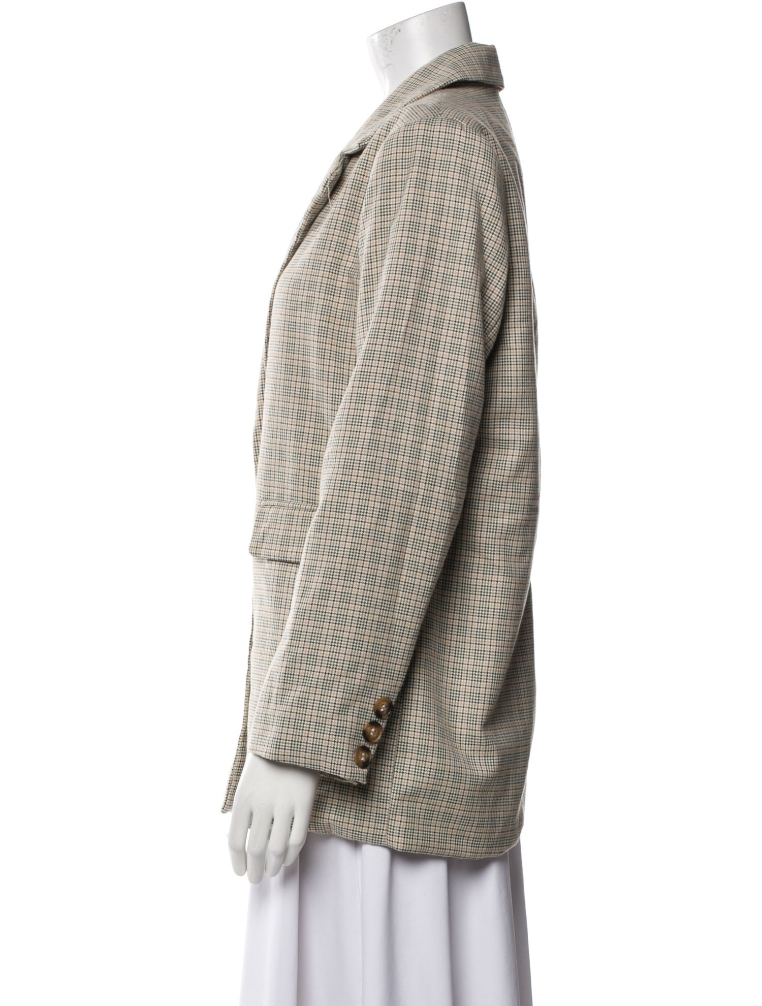 Dissh Plaid Print Blazer