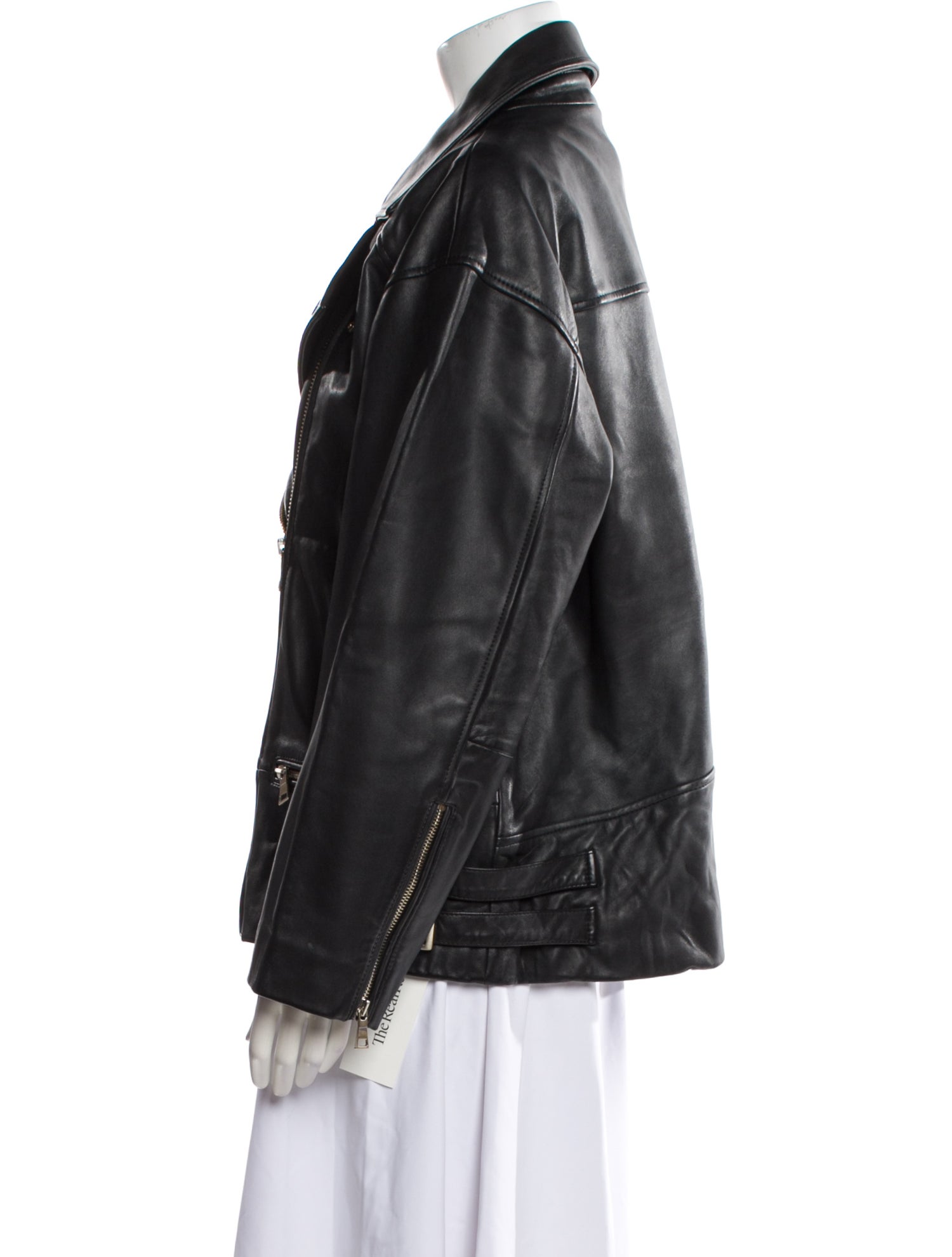 Dissh Leather Biker Jacket w/ Tags