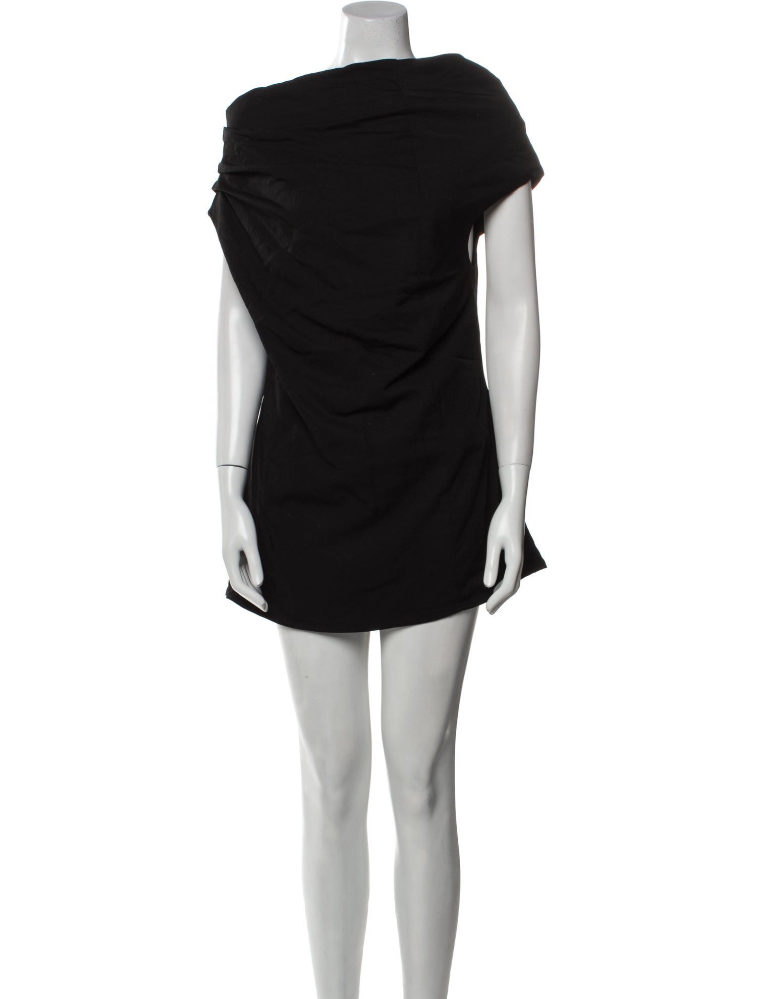 Dissh Cowl Neck Short Sleeve Tunic