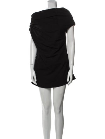 Dissh Cowl Neck Short Sleeve Tunic