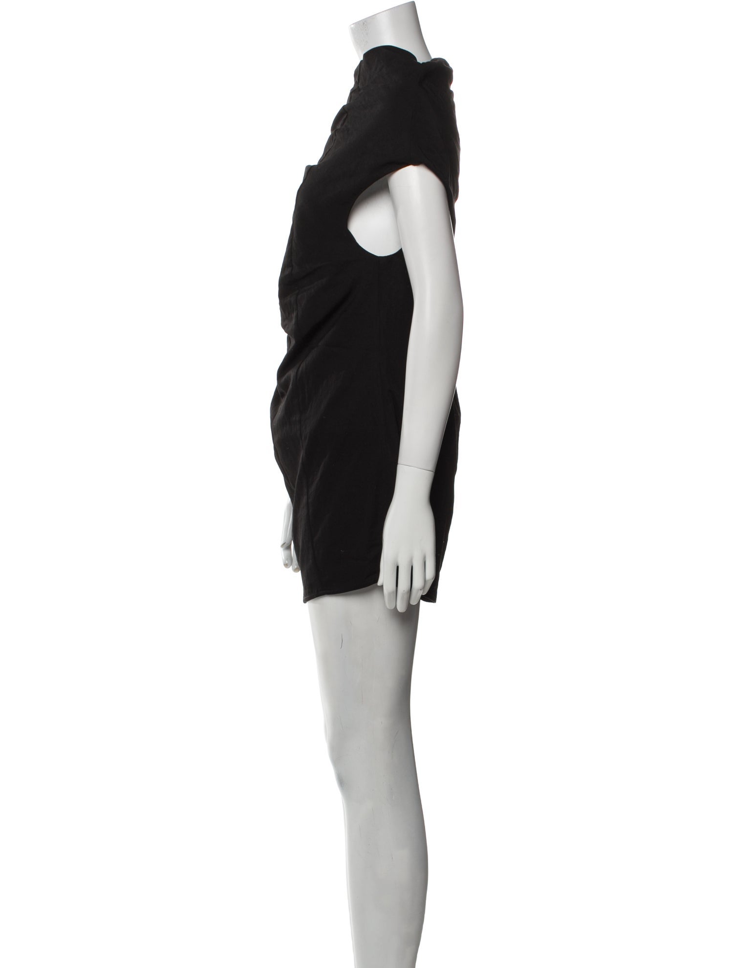 Dissh Cowl Neck Short Sleeve Tunic