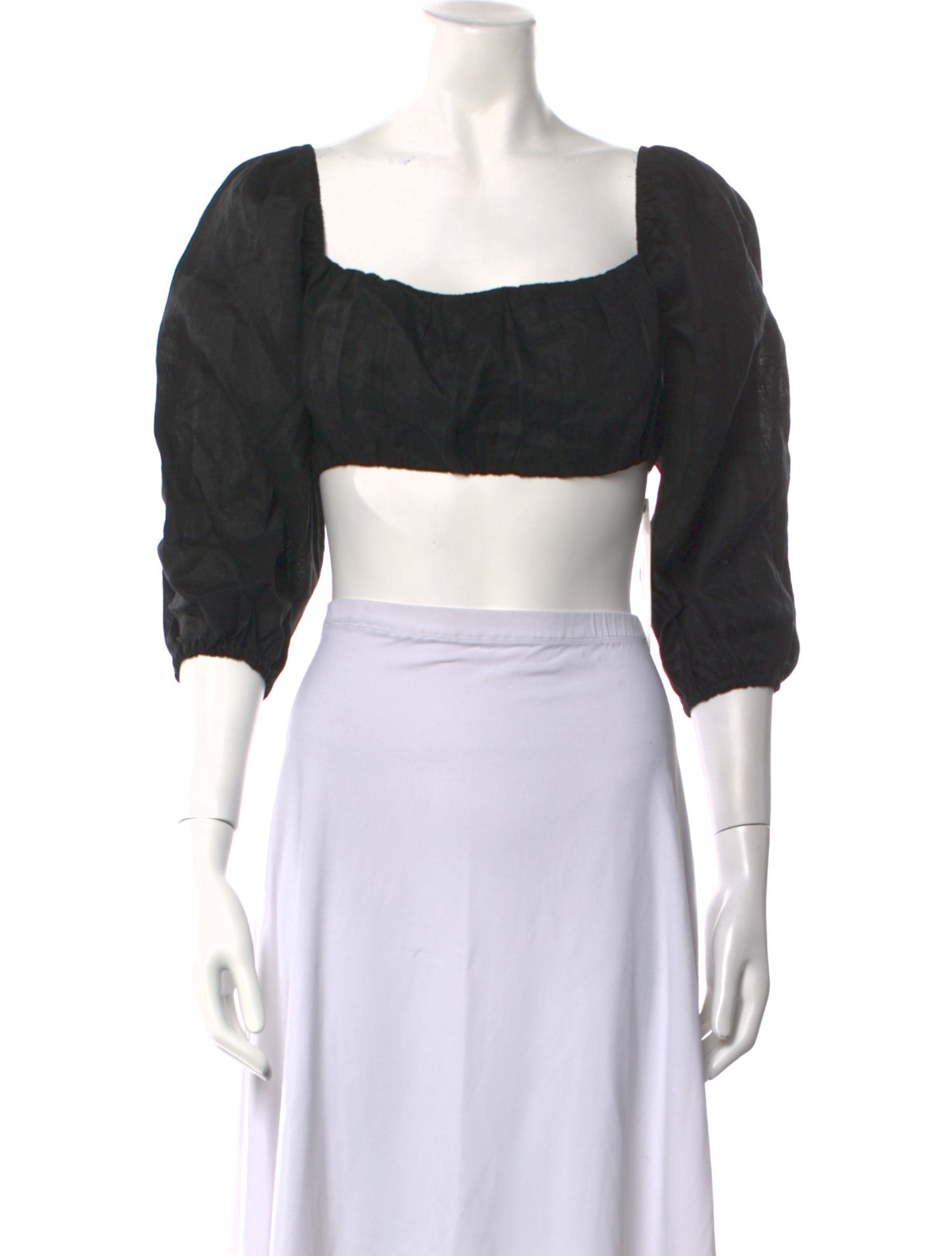 Dissh Linen Square Neckline Crop Top w/ Tags
