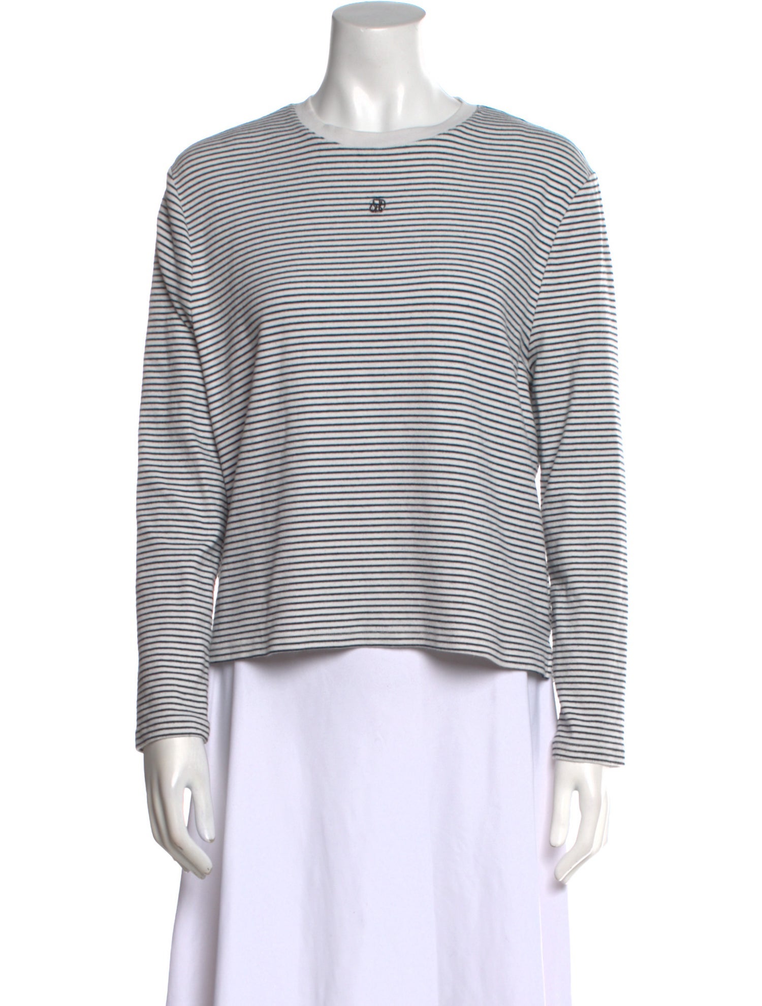 Dissh Striped Bateau Neckline Top