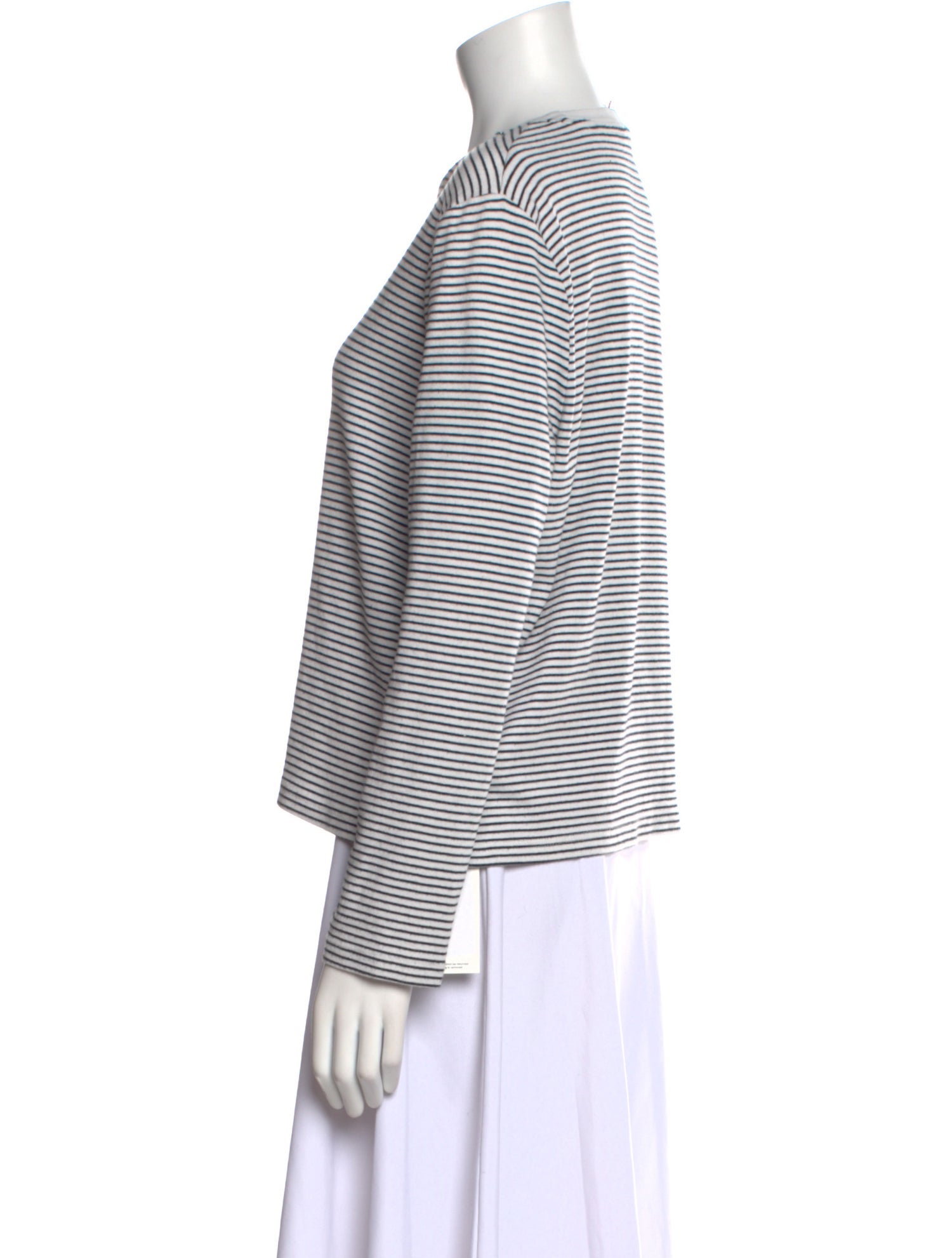 Dissh Striped Bateau Neckline Top