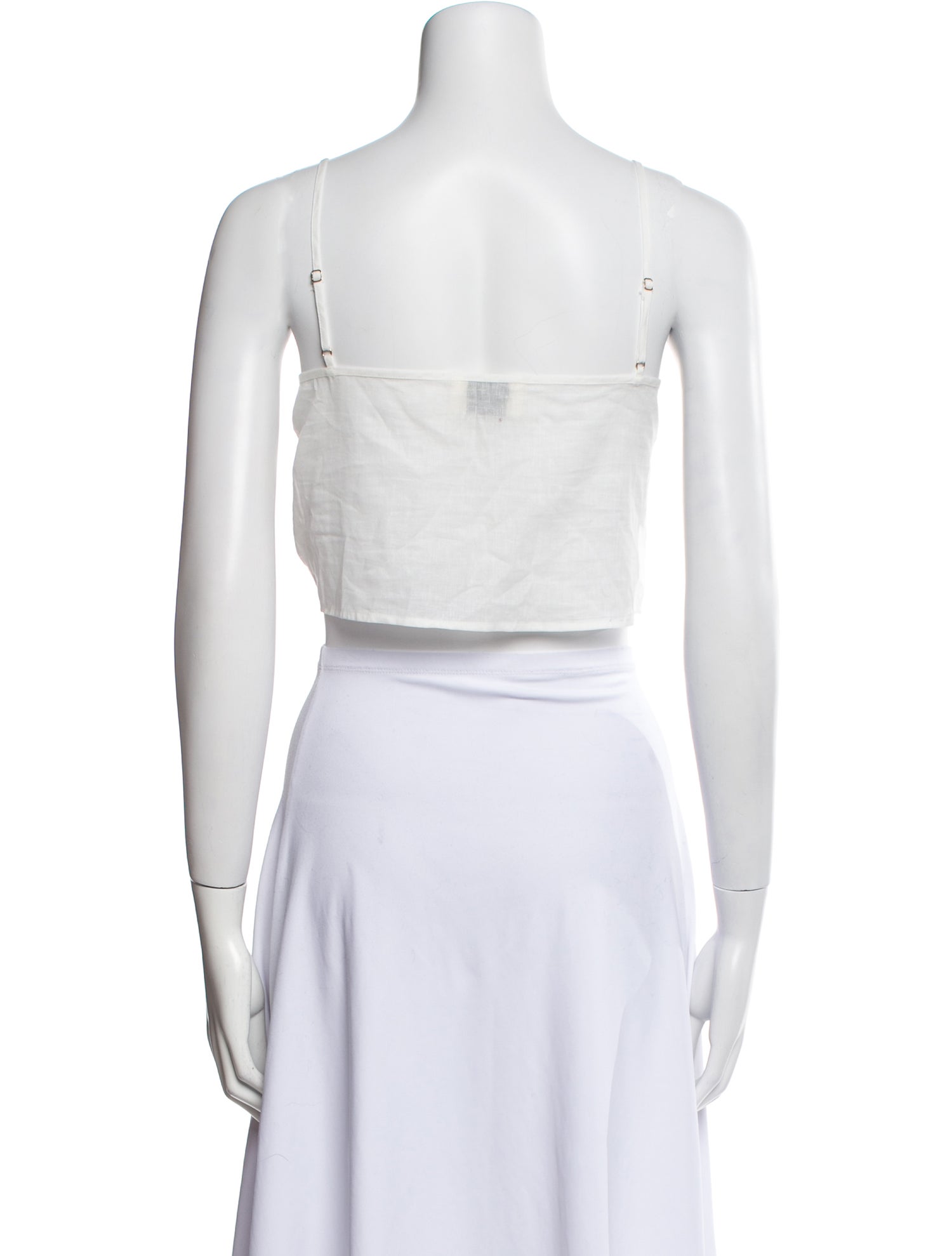 Dissh Square Neckline Sleeveless Crop Top