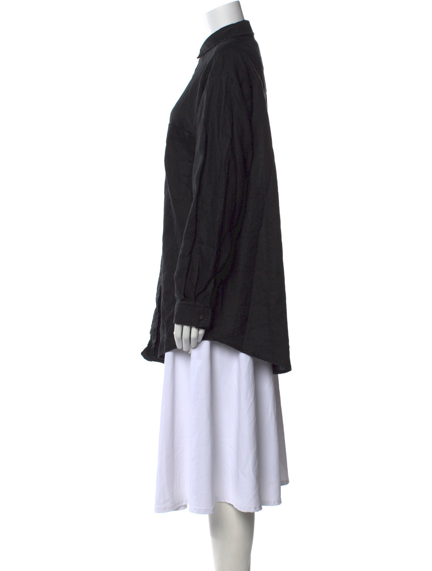 Dissh Linen Mock Neck Tunic