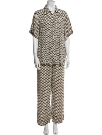 Dissh Silk Printed Pant Set