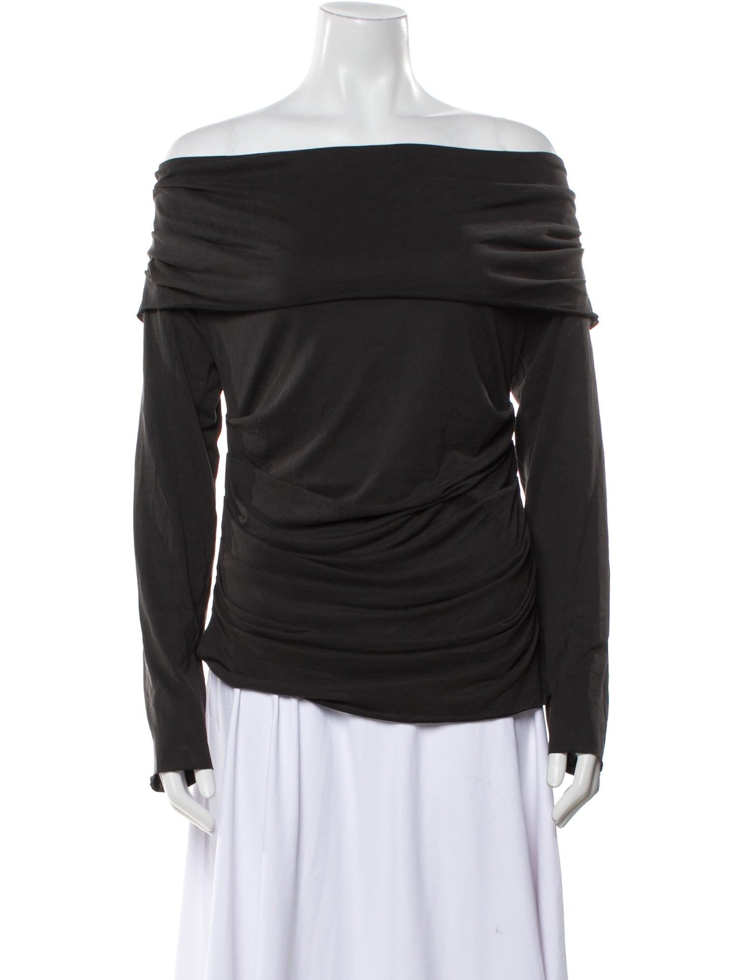 Dissh Off-The-Shoulder Long Sleeve Top