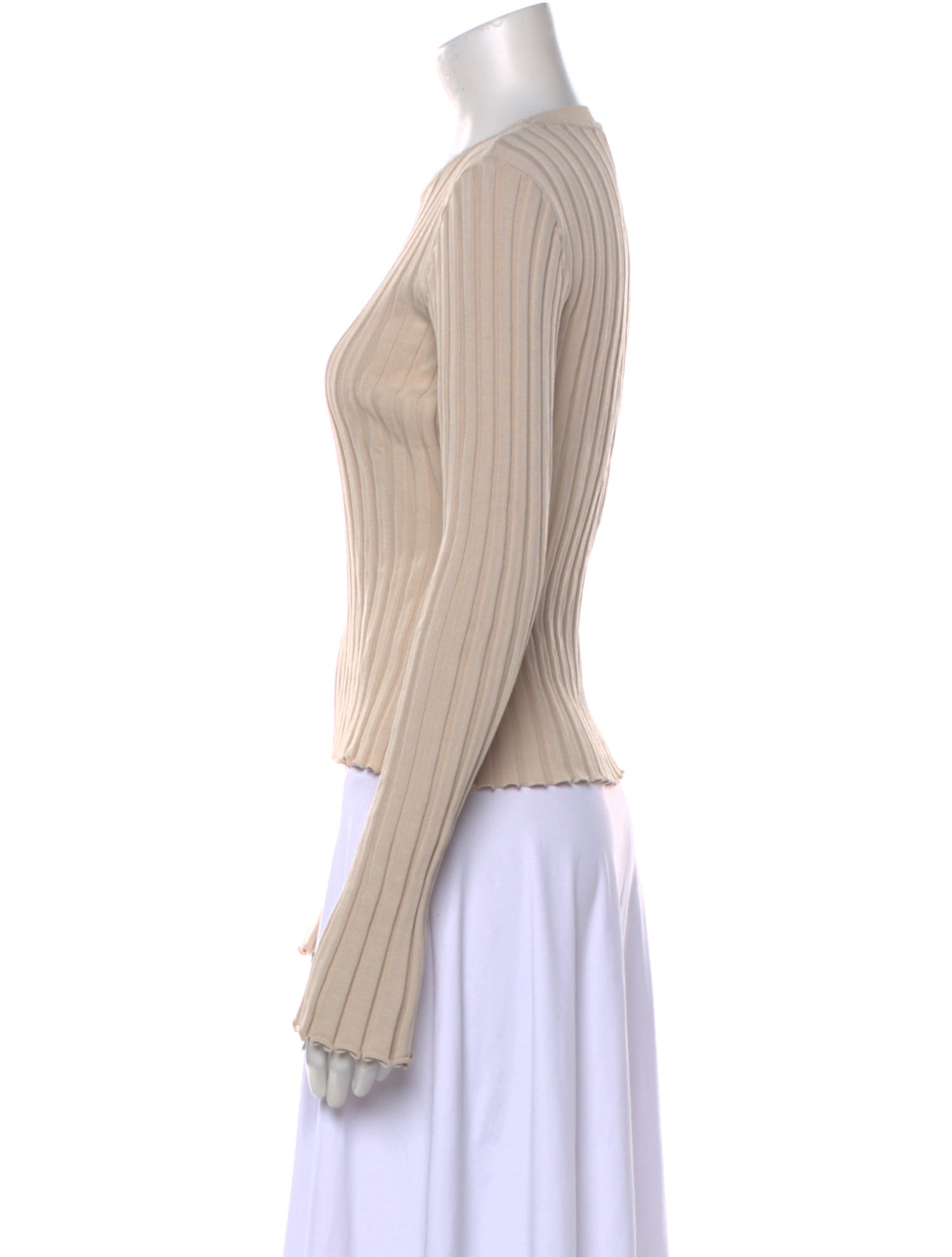 Dissh Scoop Neck Long Sleeve Top