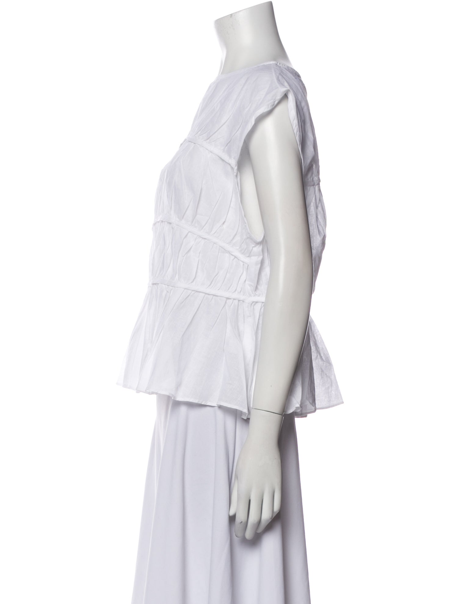 Dissh Bateau Neckline Short Sleeve Blouse