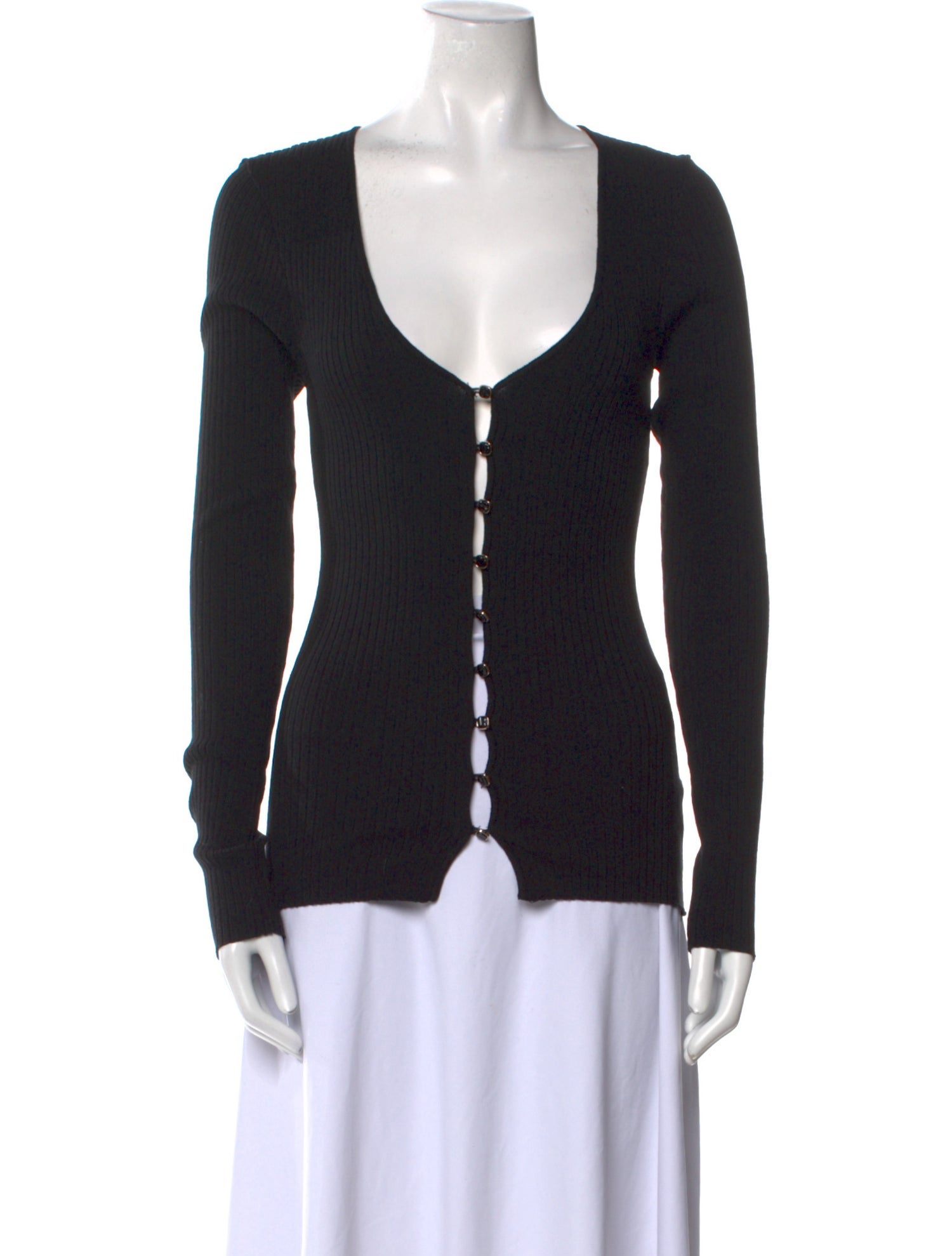 Dissh V-Neck Long Sleeve Top