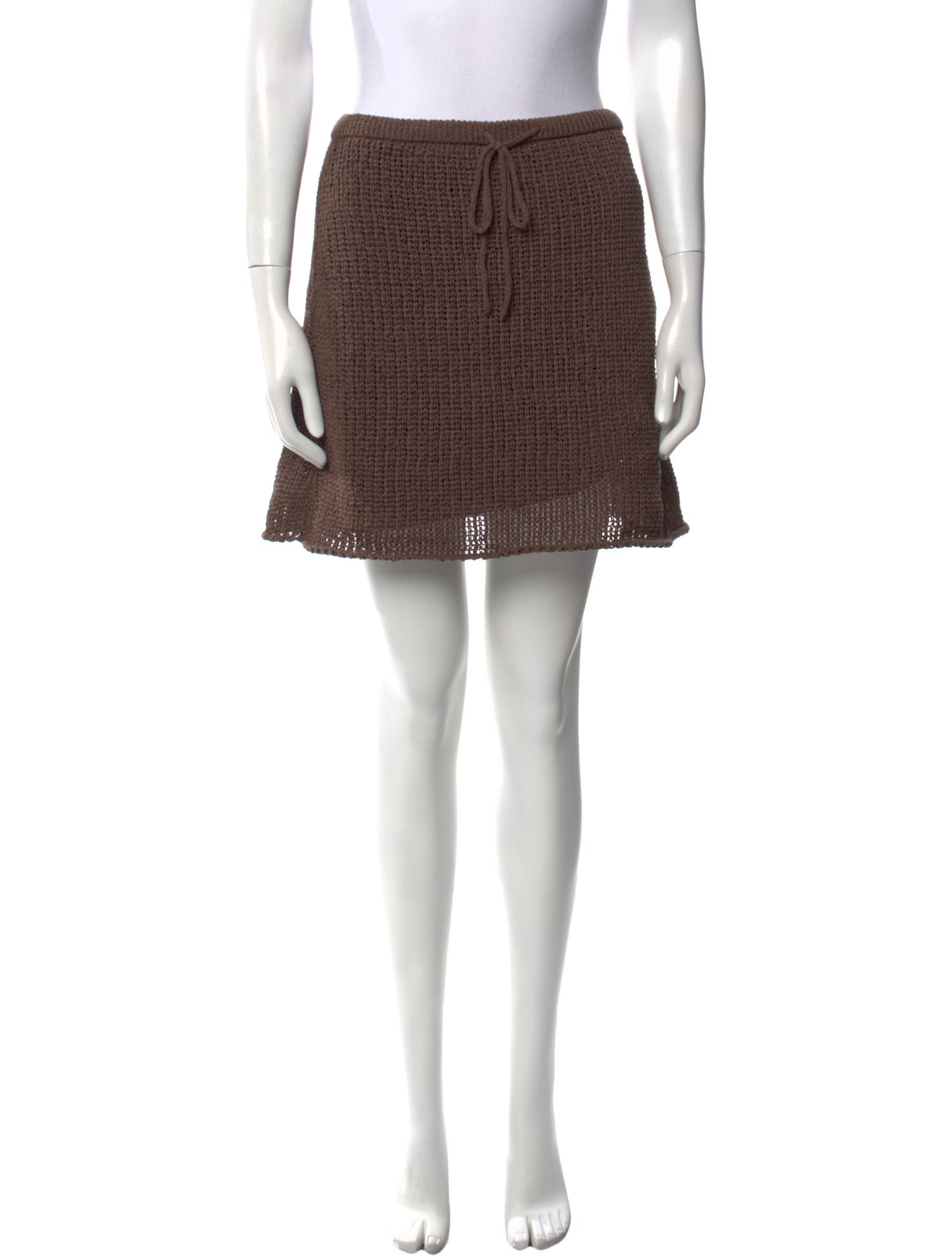Dissh Embroidered Accent Mini Skirt