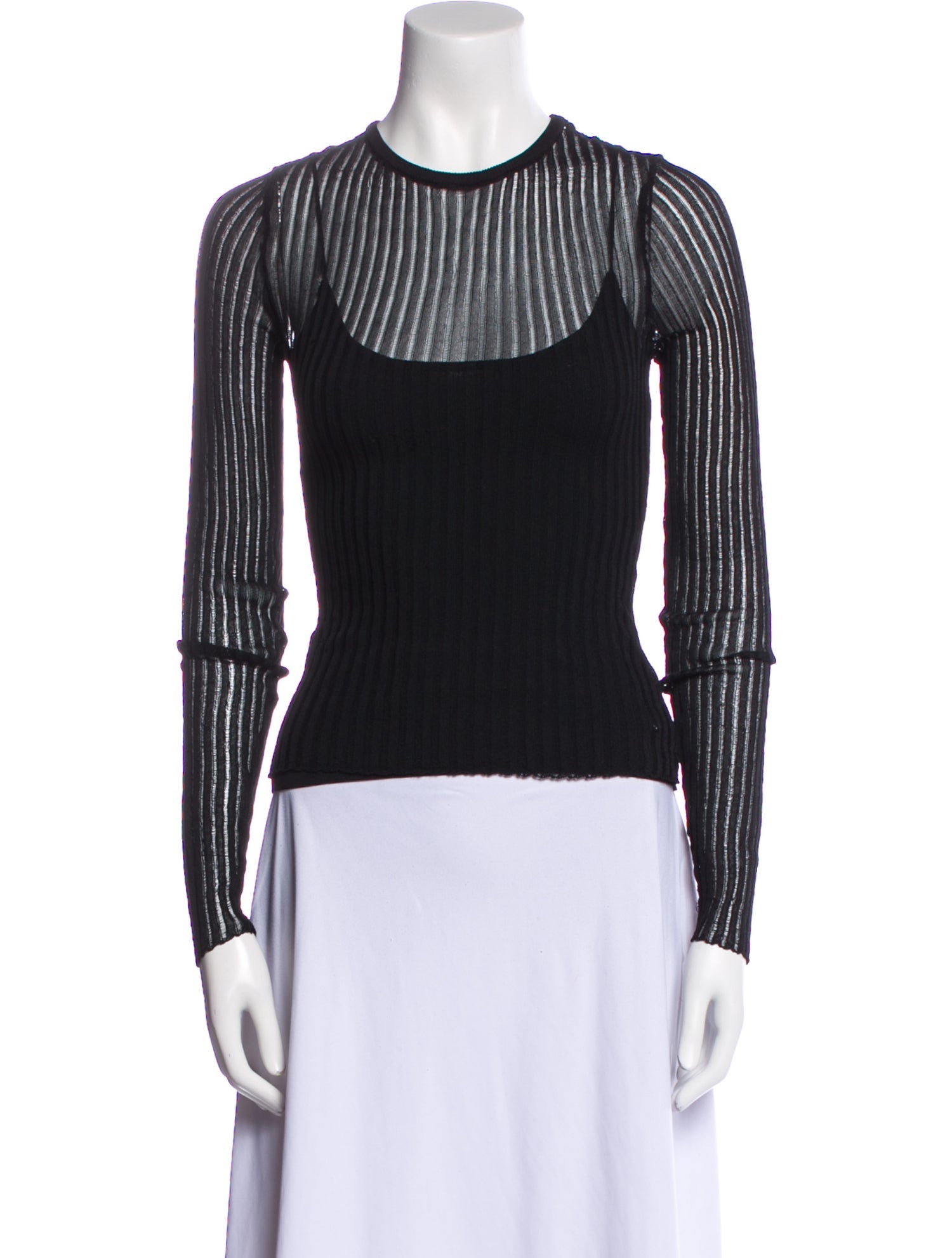 Dissh Crew Neck Long Sleeve Top