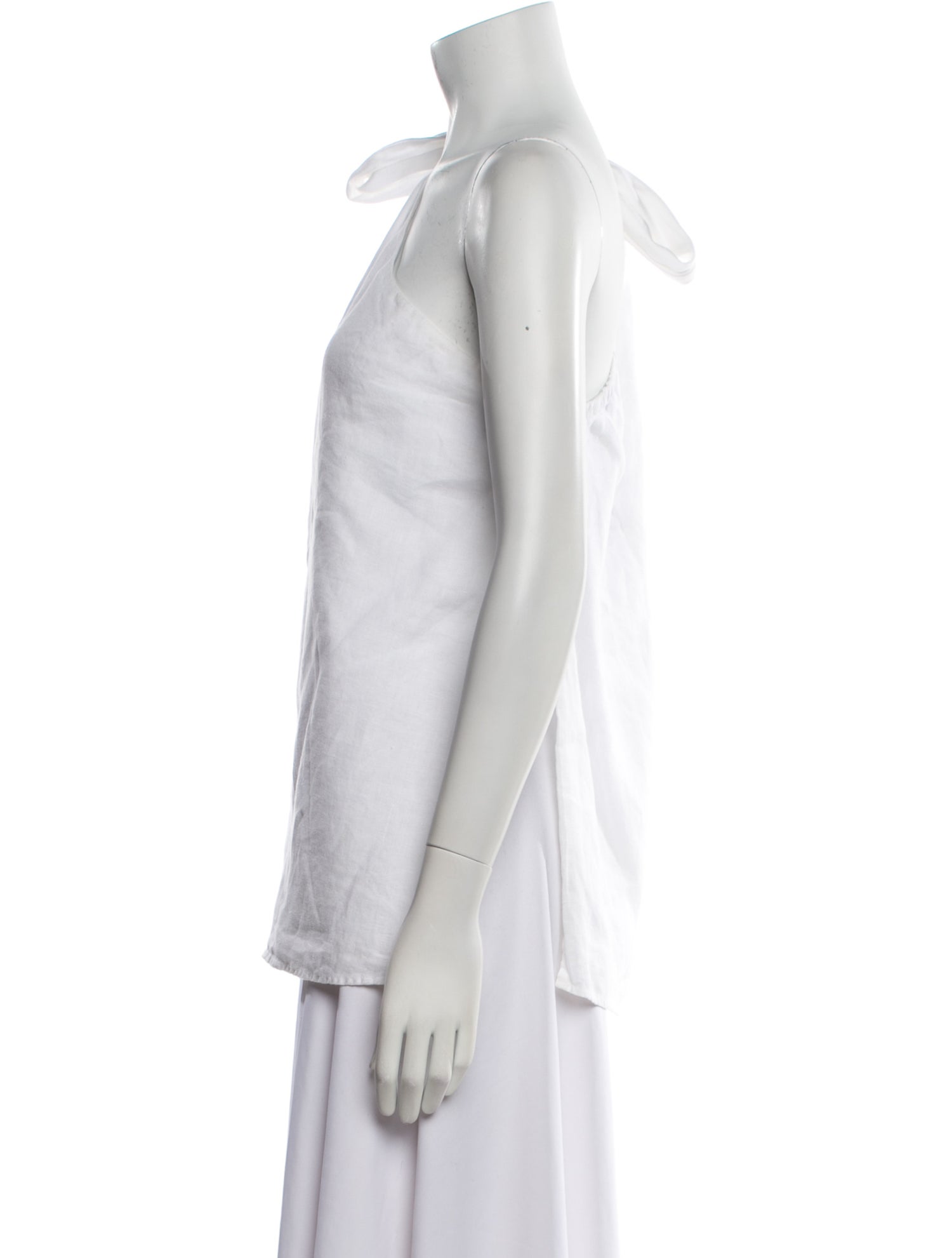 Dissh Linen One-Shoulder Top