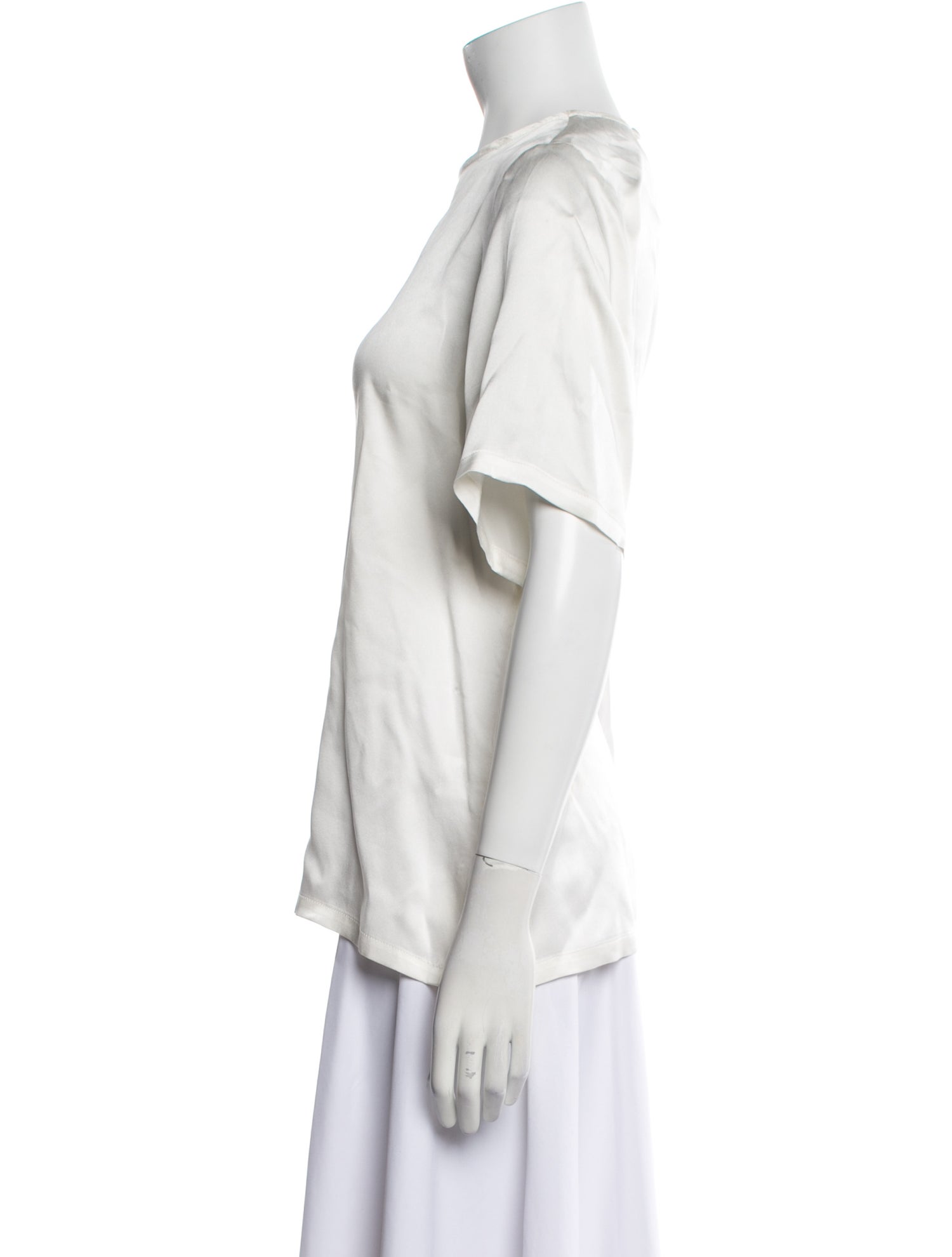 Dissh Silk Scoop Neck Blouse