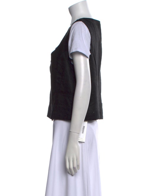 Dissh Linen Scoop Neck Crop Top