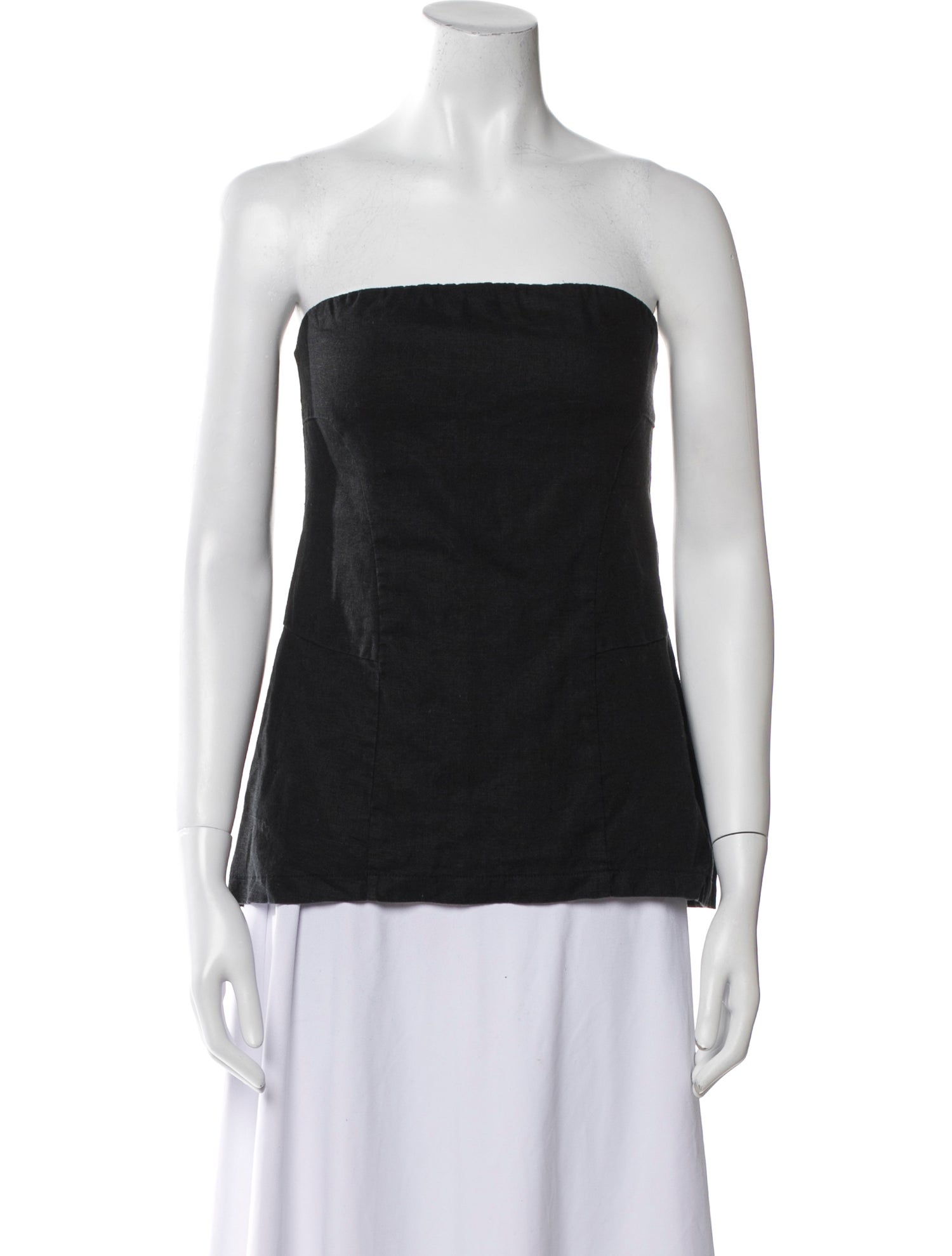 Dissh Linen Strapless Top