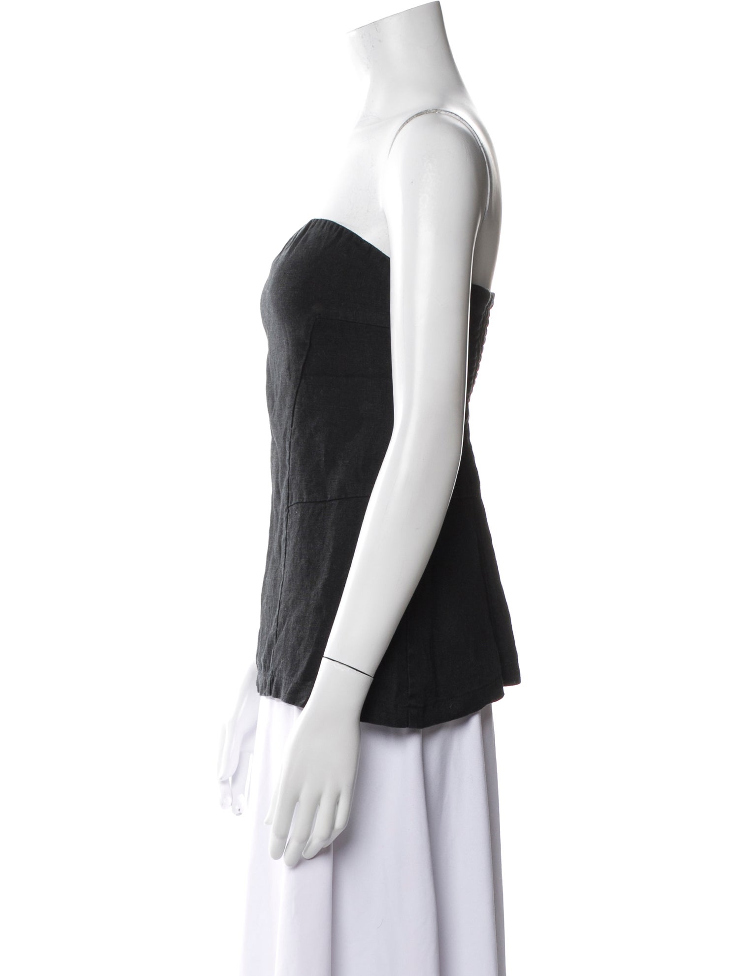 Dissh Linen Strapless Top