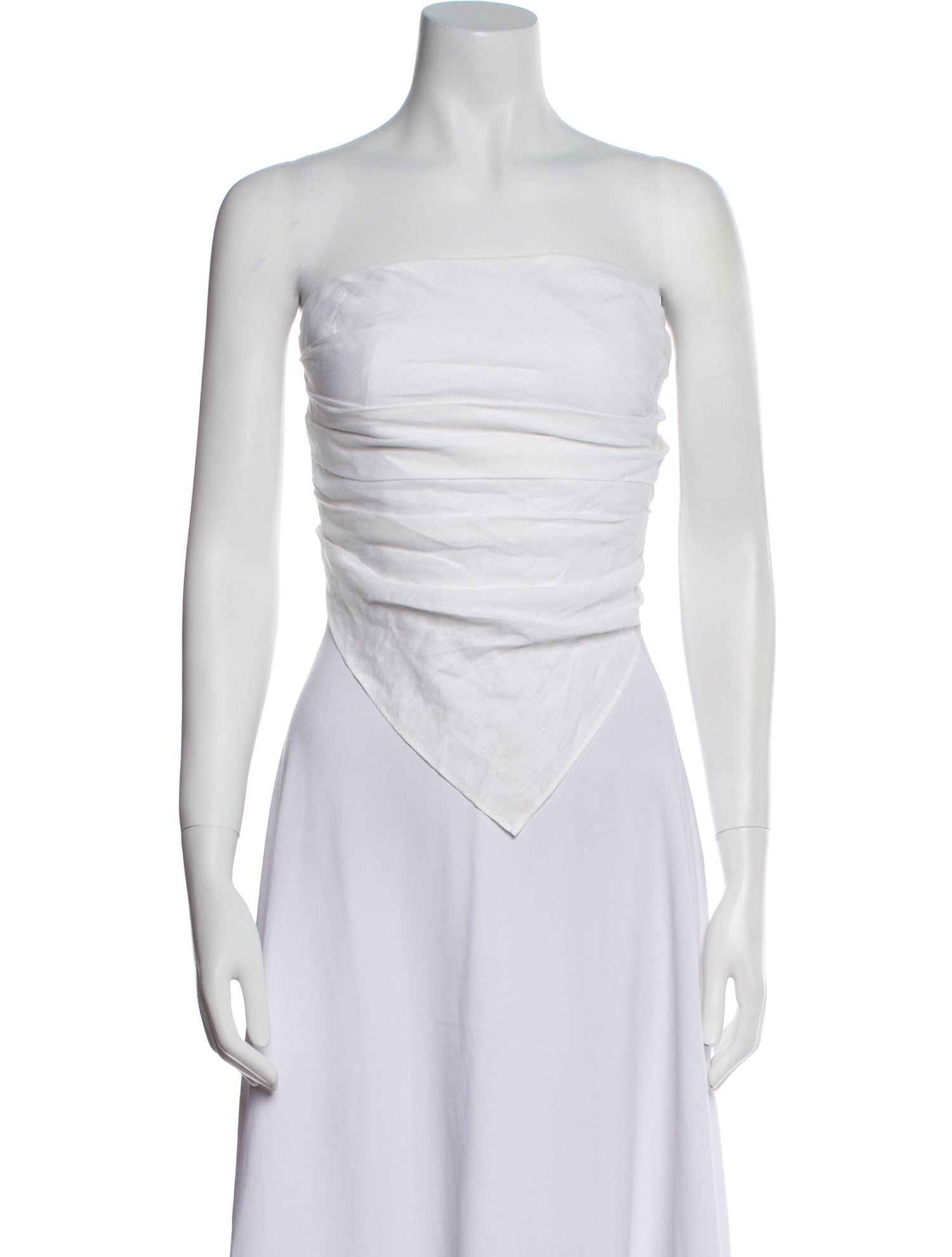 Dissh Linen Strapless Bodysuit