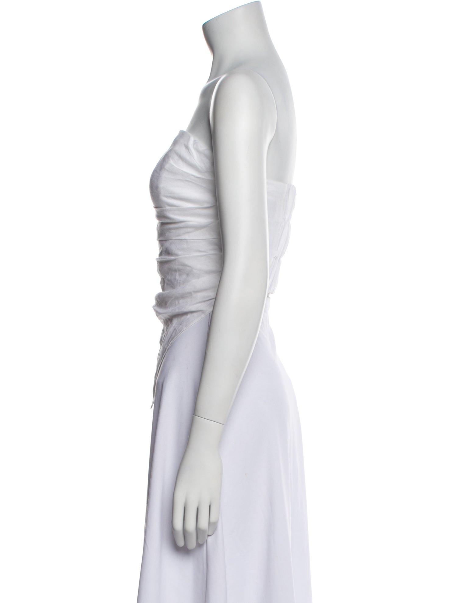 Dissh Linen Strapless Bodysuit