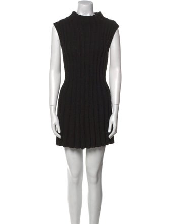 Dissh Mock Neck Mini Dress