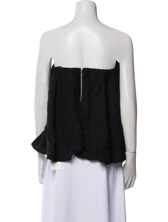Dissh Silk Strapless Top