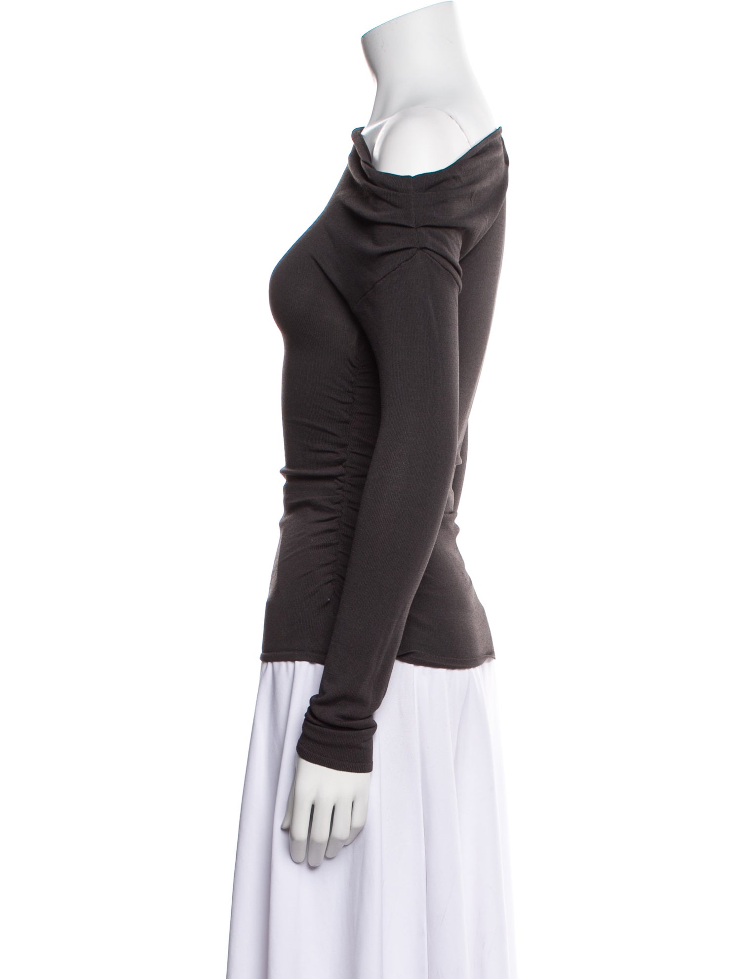 Dissh Off-The-Shoulder Long Sleeve Top