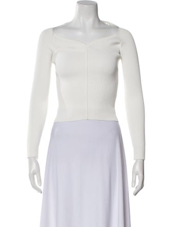 Dissh Square Neckline Long Sleeve Crop Top