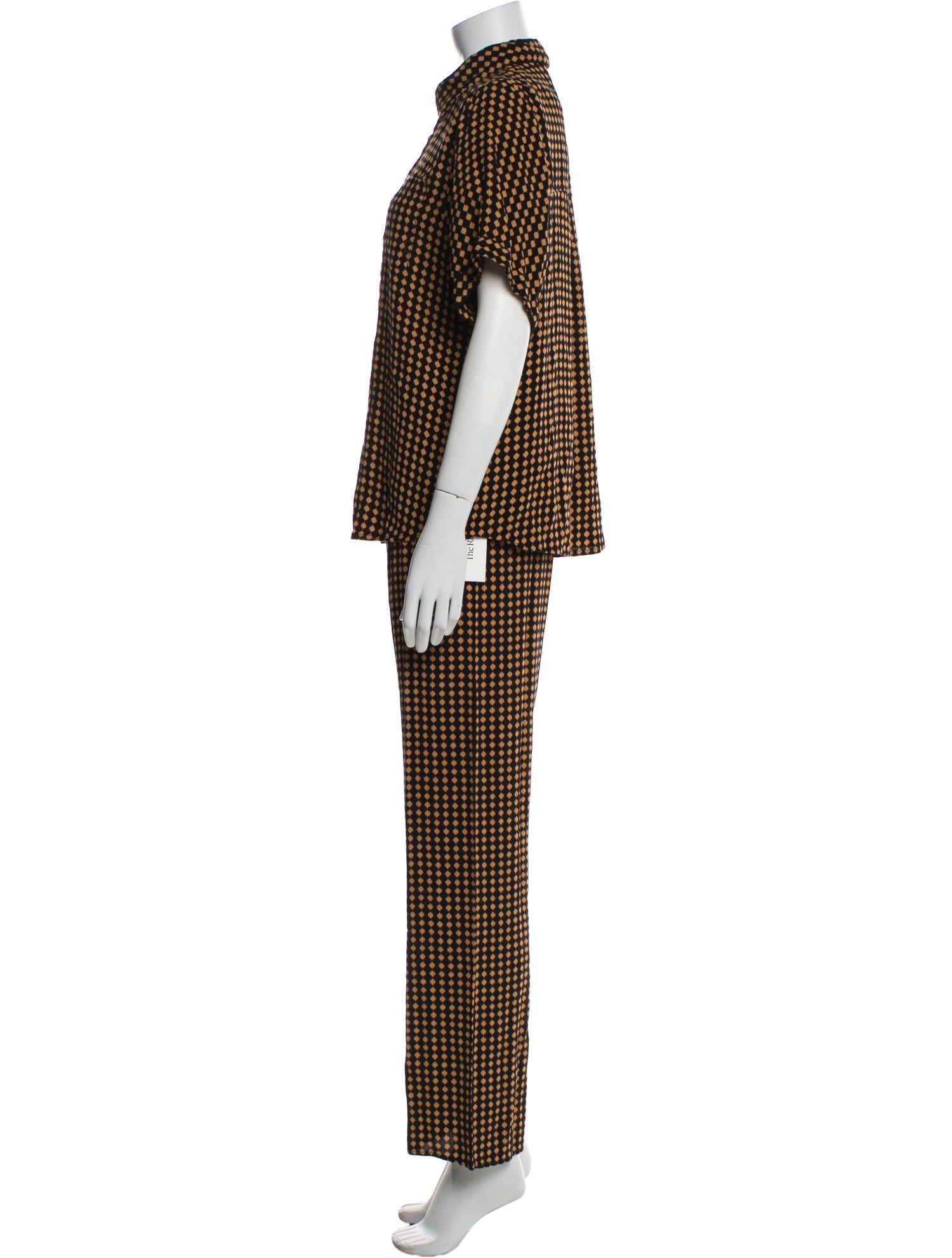 Dissh Plaid Print Pant Set