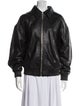 Dissh Leather Bomber Jacket