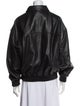 Dissh Leather Bomber Jacket
