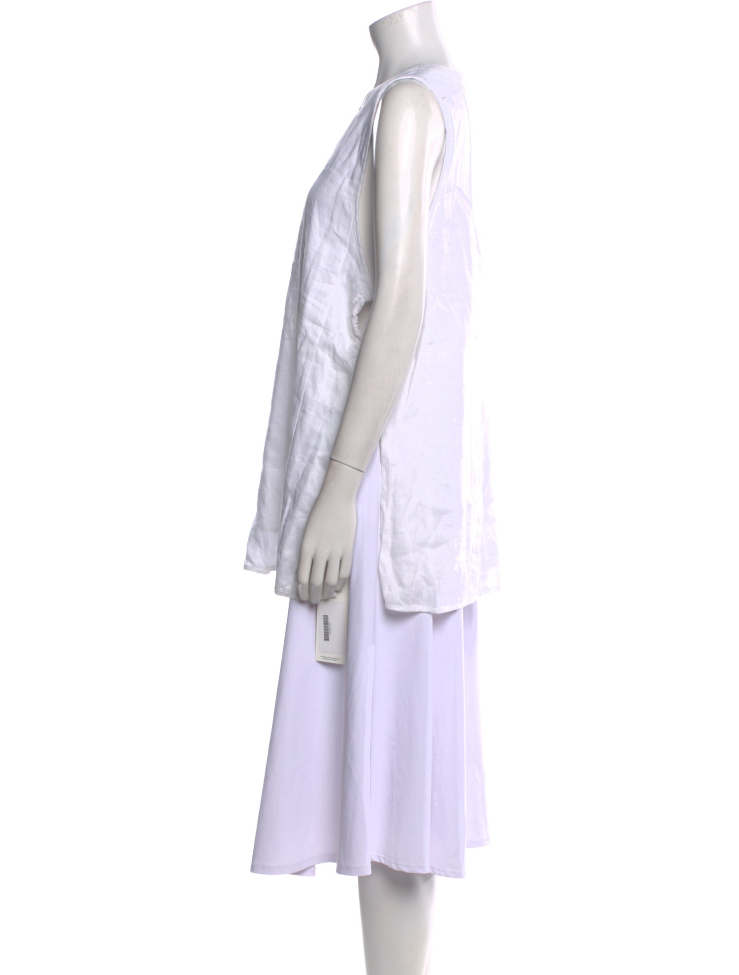 Dissh Linen Bateau Neckline Tunic