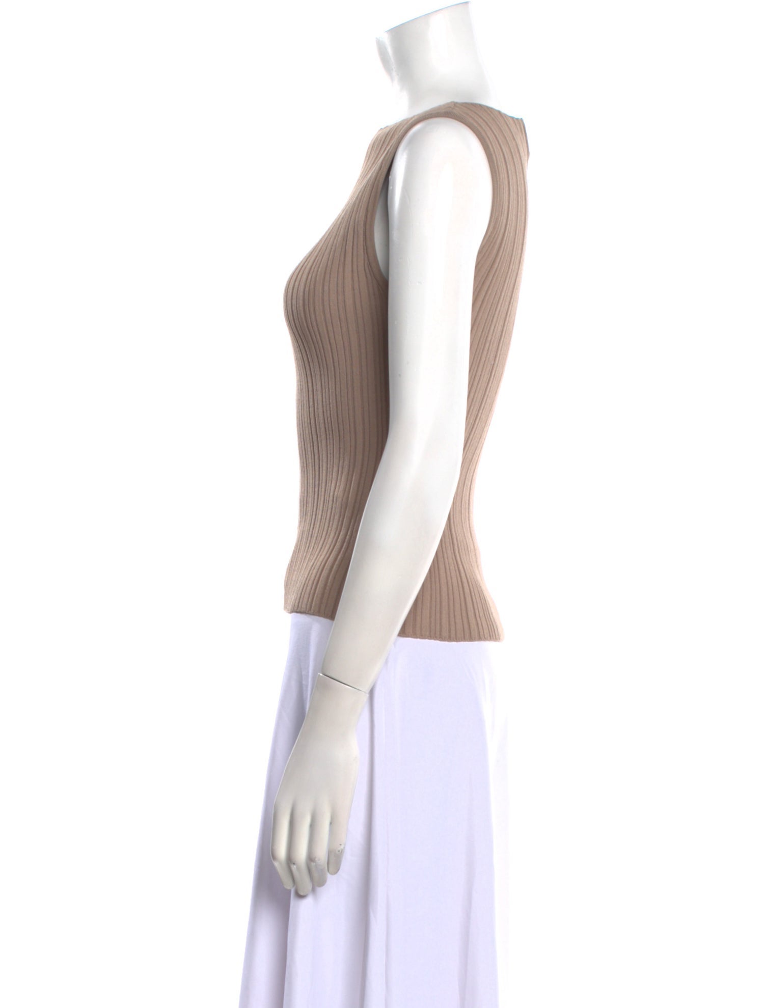 Dissh Bateau Neckline Sleeveless Top