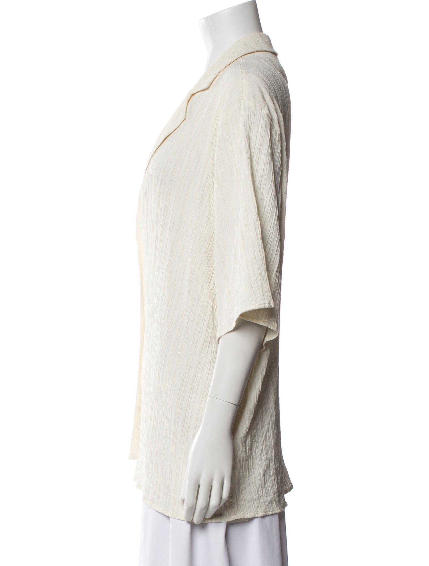 Dissh V-Neck Three-Quarter Sleeve Button-Up Top