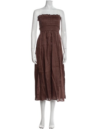 Dissh Linen Midi Length Dress