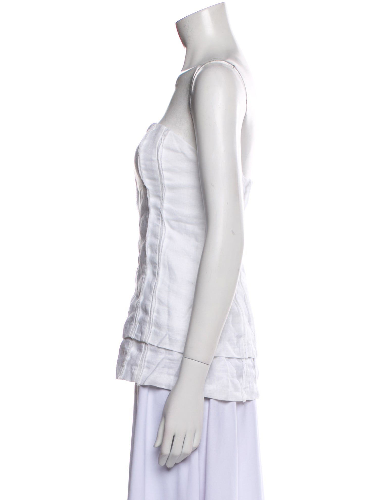 Dissh Linen Strapless Top