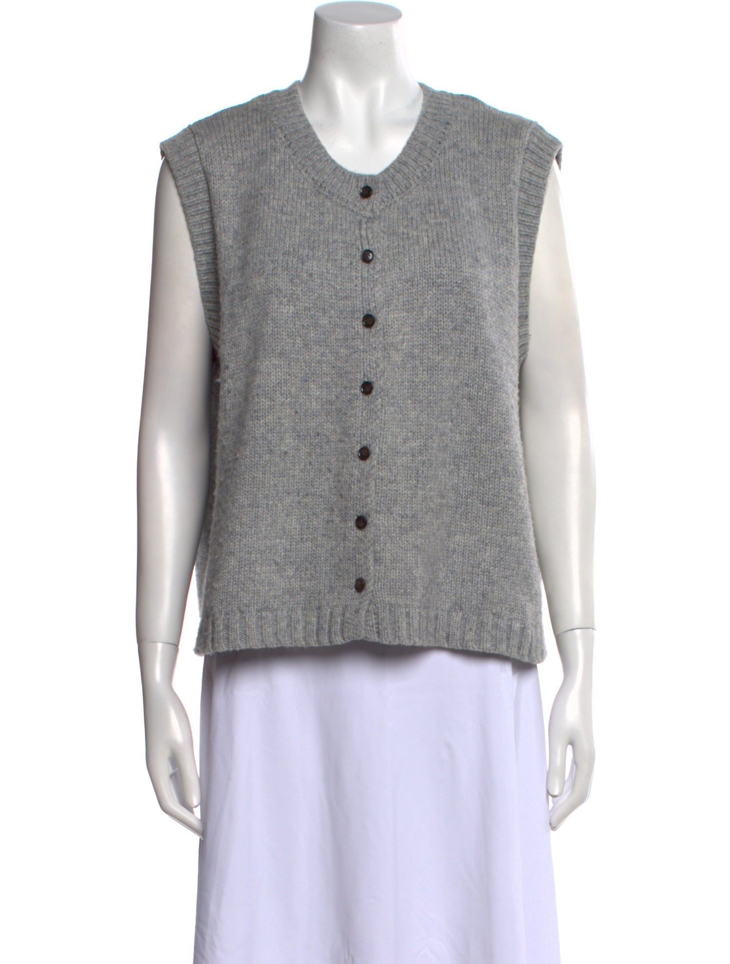 Dissh Nylon Scoop Neck Sweater