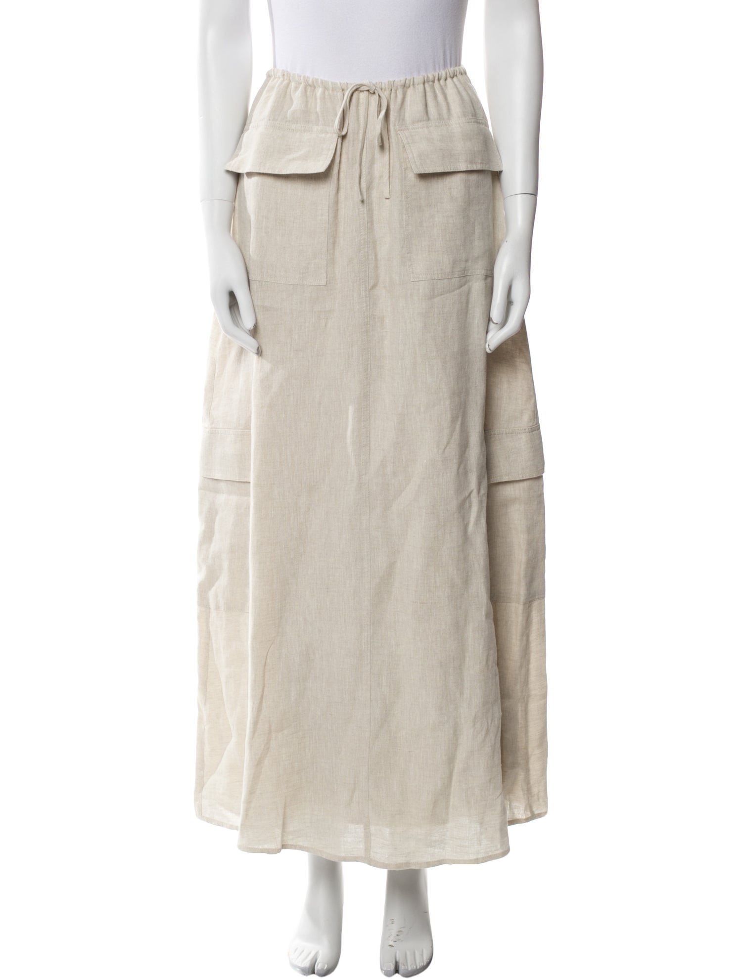 Dissh Linen Midi Length Skirt
