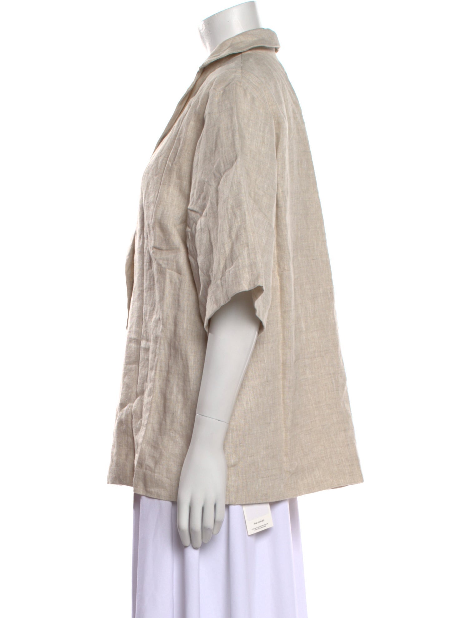 Dissh Linen V-Neck Button-Up Top w/ Tags