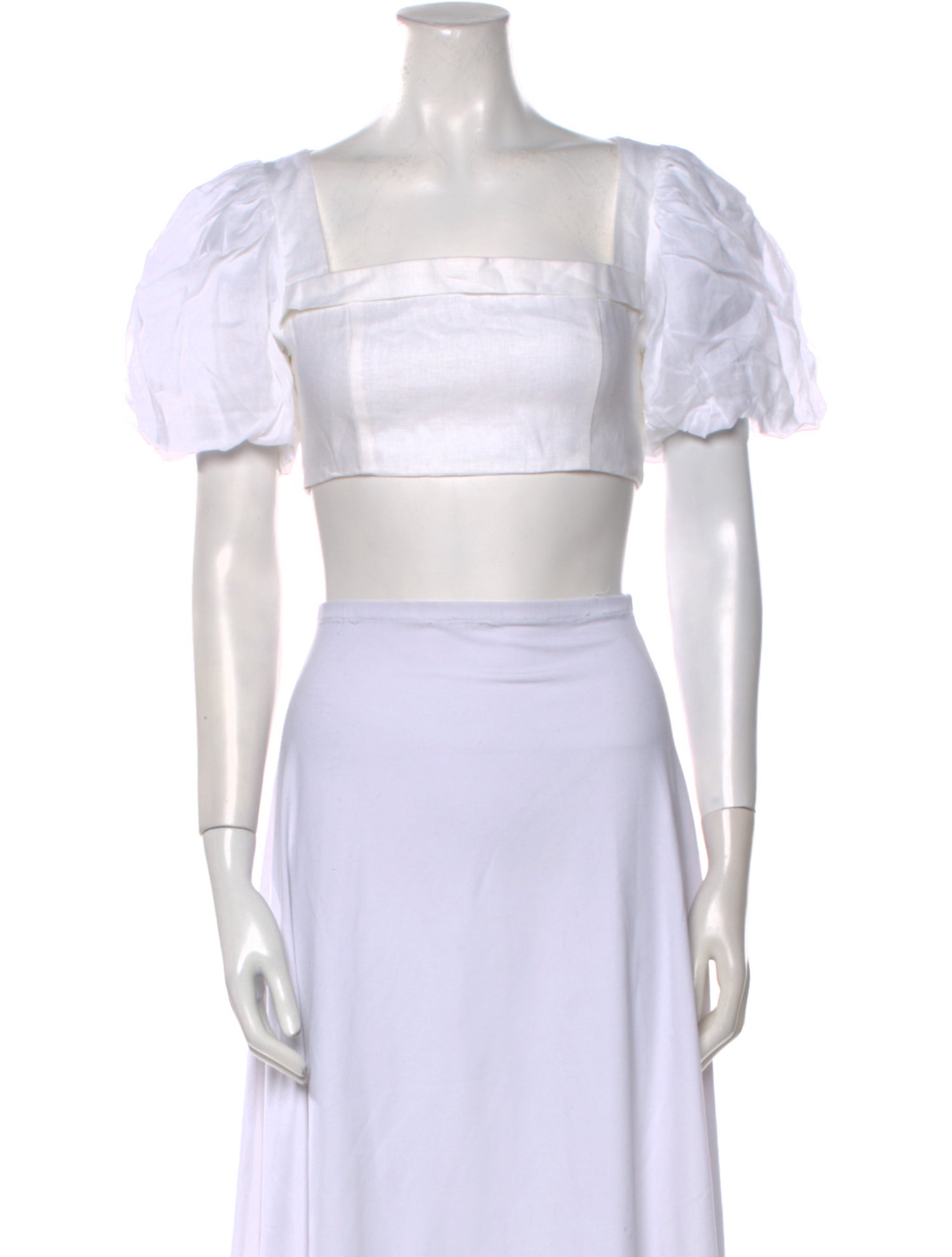 Dissh Linen Square Neckline Crop Top w/ Tags