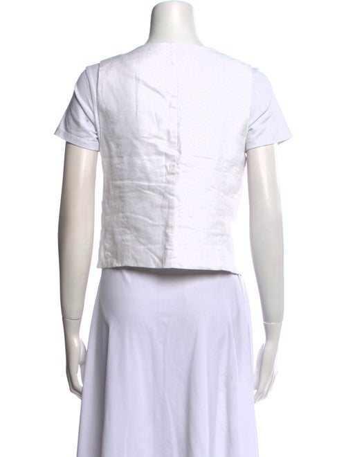 Dissh Linen Square Neckline Crop Top