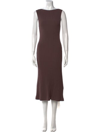 Dissh Bateau Neckline Midi Length Dress