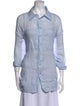 Dissh Three-Quarter Sleeve Button-Up Top