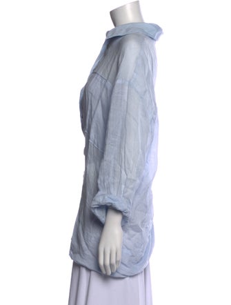 Dissh Three-Quarter Sleeve Button-Up Top