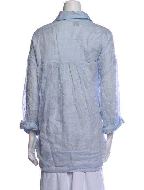 Dissh Three-Quarter Sleeve Button-Up Top