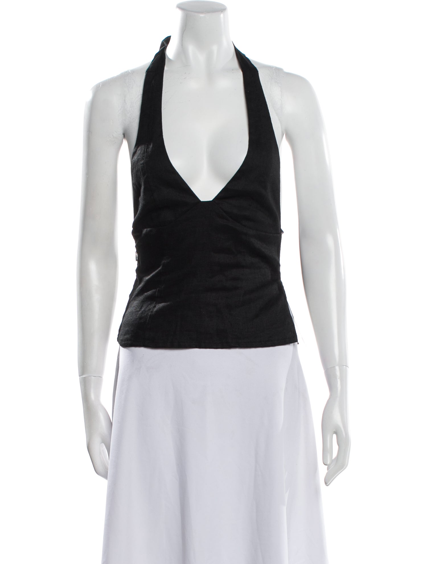 Dissh Linen V-Neck Top