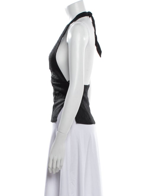 Dissh Linen V-Neck Top